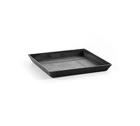 Ecopots Soucoupe pour pot de fleurs Rotterdam gris foncé - Extérieur 28 x 28 cm / intérieur 24 x 24 cm - Soucoupe pour pot de plantes en plastique recyclé - Soucoupe moderne pour l'intérieur et