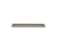 ECOPOTS Soucoupe Rectangular 65 New Taupe - 63,5 x 15,5 x H. 3,3 cm