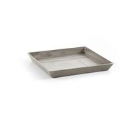 ECOPOTS Soucoupe Square 40 Taupe - 35,5 x 35,5 x H. 3,5 cm