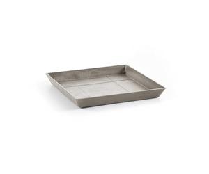 ECOPOTS Soucoupe Square 40 Taupe - 35,5 x 35,5 x H. 3,5 cm