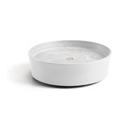 ECOPOTS Support à roulettes Wheels 30 Blanc Pur - Ø 28,7 x H. 8,3 cm