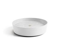 ECOPOTS Support à roulettes Wheels 40 Blanc Pur - Ø 34,1 x H. 9 cm
