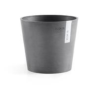 Ashortwalk ECOPOTS Amsterdam Mini pot de fleurs en plastique recyclé (D17 x H15 cm, Gris)