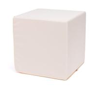 ECOPOUF - Tabouret d’Extérieur - Pouf Confortable - Cube d’Assise Léger - pour Jardin, Balcon, Camping, Chambre d’Enfant - Tissu Résistant à l’Eau et aux UV - 40 x 40 x 40 cm Block M20