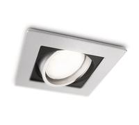 Ecopower - Spot Aluminium Carré Réglable - GU10 - 10W