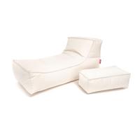 Ecopuf Camel - Pouf pour chaise longue - Puff Fauteuil pour extérieur imperméable avec appuie-tête repose-pieds amovible - Chaise longue en polyester Oxford 600D imperméable