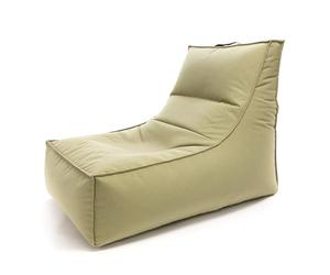 Ecopuf Leone - Pouf chaise longue d'extérieur - Fauteuil sac avec poche latérale et poignée - Rembourrage en boules de polystyrène - Lit 100 x 70 x 66 cm