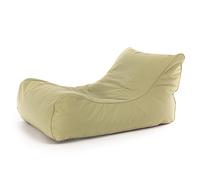 Ecopuf - Master Canapé Pouf Outdoor Chaise Longue - Pouf Fauteuil avec Pochette de Rangement et Poignée - Sac en Tissu imperméable - Fauteuil Relax Salon - 115x65x60cm, Olive M13