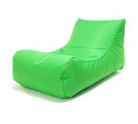 Ecopuf - Master Polyester Canapé Pouf Outdoor Chaise Longue - Pouf Fauteuil avec Pochette de Rangement et Poignée - Fauteuil Relax Salon - 115x65x60cm, Vert Nc2