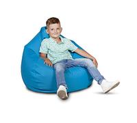 Ecopuf Oscar Pouf en polyester anti-taches avec poignée