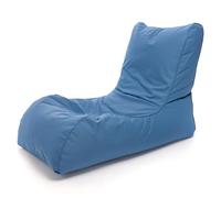 Ecopuf - Pouf Extérieur Naomi - Siège Confortable pour Jardin, Terrasse, Piscine - Design Moderne - Résistant et Léger - Idéal pour Intérieur et Extérieur - Couleur Bleu Foncé M17