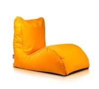 Ecopuf - Pouf Extérieur Naomi - Siège Confortable pour Jardin, Terrasse, Piscine - Design Moderne - Résistant et Léger - Idéal pour Intérieur et Extérieur - Couleur Orange M3