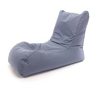 Ecopuf - Pouf Extérieur Naomi - Siège Confortable pour Jardin, Terrasse, Piscine - Design Moderne - Résistant et Léger - Idéal pour Intérieur et Extérieur - Couleur Graphite M19