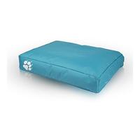 Ecopuf Pouf lit pour chien ou chat, coussin de matelas S rectangulaire rembourré en tissu polyester pour extérieur et intérieur 80 x 60 cm