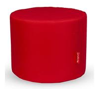 Ecopuf Pouf Repose-Pieds en Polyester pour extérieur et intérieur - Pouf Rond rembourré