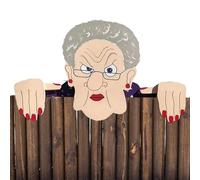 écorations de clôture en bois - panneau de jardin en plein air, curieux ornement de gentleman, art de la cour humoristique, de dames piant | écoration unique de clôture 'espionnage pour