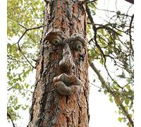 écorce fantôme arbre visage monstre caractéristiques du visage ornements extérieur arbre visage décoration créatifs accessoires pour l'art de la cour pour Pâques et la Décoration Intérieure.