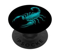 Écorce Scorpion Lampe Noire UV au Design réaliste PopSockets PopGrip Adhésif