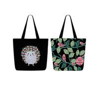 EcoRight Umhängetasche Canvas Shopper Tasche Lässig Handtasche Groß Schultertasche mit Innentasche für Schule arbeitstasche damen tasche