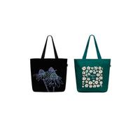 EcoRight Umhängetasche Canvas Shopper Tasche Lässig Handtasche Groß Schultertasche mit Innentasche für Schule arbeitstasche damen tasche