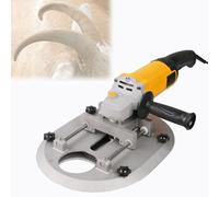 Écorneur électrique de cornes de bétail et de mouton, machine de découpe de cornes portative, équipée d'une lame en acier rapide à 80 dents et d'un outil à tête en alliage(Yellow)