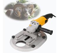 Écorneur électrique for bovins et moutons, portable, 1700 W for chèvres, écornage sans sang à grande échelle for adultes, cornes de taureau, for moutons, outil d'équipement d'élevage(Yellow)