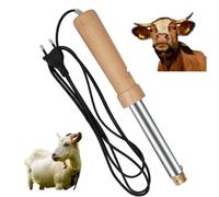 Écorneur électrique pour bétail - Outil de brûleur en corne sans sang avec chauffage à haute température pour veaux et agneaux (15 à 70 jours), dispositif d'ébourgeonnage robuste pour bovins et