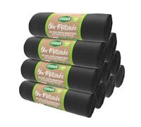 ECOSACK Lot de 10 rouleaux de sacs poubelle écologiques de 240 l (60 sacs) extrêmement résistants à la déchirure. Fabriqués dans l'UE, à partir de films recyclés, avec de l'énergie renouvelable