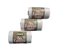 Ecosack Lot de 3 x 40 sacs poubelle écologiques 5 l pour poubelle cosmétique