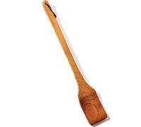 ECOSALL Grande cuillère en bois - 45,7 cm - Pagaie cajun robuste pour cuisiner dans de grandes casseroles et décoration murale - Grande cuillère pour brasser, griller, mélanger, mélanger - Longue