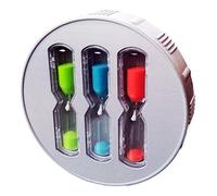 EcoSavers Minuteur de douche Hourglass 3 sabliers 4, 6 et 8 minutes Minuteur de douche