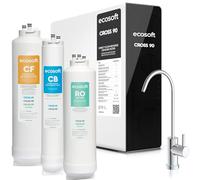 Ecosoft CROSS90 Osmose inverse avec débit direct 1,5 l/min | Affichage LED intelligent | Élimine 99 % PFAS, microplastiques & métaux lourds | Compact & facile à entretenir