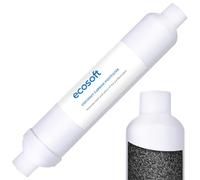 Ecosoft Filtre à charbon post-osmose - cartouche carbone pour système d’osmose inverse, goût amélioré, installation facile, eau purifiée