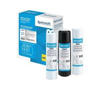 Ecosoft Filtre à osmose inverse - Set de pièces de rechange standard à 3 étapes pour pré-filtration efficace - Compatible avec les systèmes standard - Installation sous évier