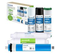 Ecosoft Filtre à osmose inverse - Set de recharges 5 étapes sans pompe - Eau potable domestique avec minéraliseur de calcium - Installation sous évier, 340×245×430