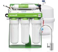 Ecosoft P’URE Balance avec pompe | filtre à osmose inverse directe | 5 étapes de filtration | filtration sur châssis métallique | système d’eau potable pour maison | enrichi en minéraux