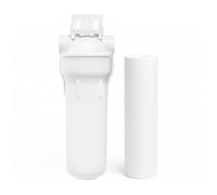 ECOSOFT Porte filtre eau simple 10’’haute pression, connexion 1/2'', conçu pour une filtration de l’eau des sanitaires fiable et sûre, fabrication européenne