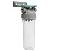 ECOSOFT Porte filtre eau simple 9’’3/4 2P, connexion 3/4'', support de fixation, clé, conçu pour une filtration de l’eau du robinet facile, sûre, fabrication européenne