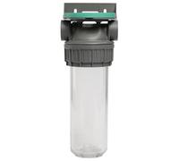 ECOSOFT Porte filtre eau simple 9’’3/4 3P, connexion 3/4'', support de fixation, clé, conçu pour une filtration de l’eau du robinet facile, sûre, fabrication européenne