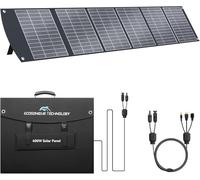 Ecosonique Panneau solaire portable 400 W MC4 40 V, compatible avec la plupart des centrales électriques, panneau solaire pliable et léger avec supports, sorties multiples pour générateurs solaires