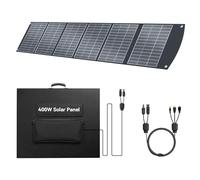 Ecosonique Panneau Solaire Portable 400 W Pliable, Avec Support, Alimentation 40 V MC4 et Sorties Multiples Pour Générateurs Solaires, Camping-Cars et Utilisation en Extérieur
