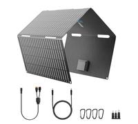 Ecosonique Panneau solaire portable 60 W pliable et compact ETFE 23% d'efficacité USB-C PD3.0 et USB-A QC3.0 Charge rapide Sortie 18 V CC pour station d'alimentation, camping, urgences, hors réseau