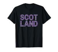 Écosse Écriture En Tartan Cornemuse Highlands Kilt T-Shirt