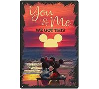 Ecostan Poster vintage Mickey Minnie - Décoration murale - Cadeau de dessin animé - 20,3 x 30,5 cm