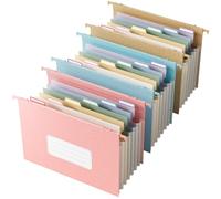 EcoStash Dossier extensible en paille de blé, organiseur de fichiers 3 couleurs, poches accordéon de 3 cm, grande capacité, format lettre pour armoire de classement, 100 % sans BPA, retour à la