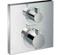 hansgrohe Ecostat - Façade pour mitigeur thermostatique Ecostat Square avec 2 sorties chrome