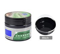 ECOSWAY Auto Cuir Renovated Revêtement Pâte Maintenance Agent, Cuir Complémentaire Couleur Réparation Pâte, Canapé Cuir Chaussures Cuir Vêtements Renovated Pâte avec 8 en Relation avec Outils - Noir