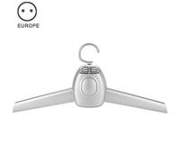 ECOSWAY Électrique Portable Pliable Cintre Vêtements Séchoir Rack Séchage Voyage Blanchisserie Rack 110V/220V 150W - Argent, EU