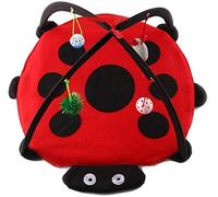 ECOSWAY Pliable Animal de Compagnie Chats Lit Mobile Jouer Tente Chaton Activité Coussin Jeu Jouets Maison Tapis Extérieur - Scarabée