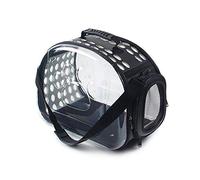 ECOSWAY Sac à bandoulière transparent respirant pour animal domestique - Sac de transport pour chat, chien, lapin et autres animaux de petite taille et de taille moyenne